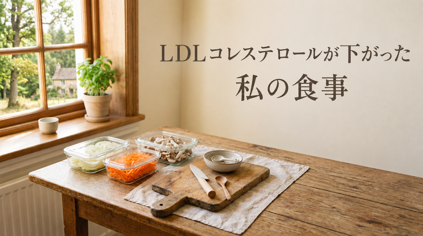 脂質異常症と向き合って変えた、私の食生活|LDLコレステロール値が下がった食事の工夫